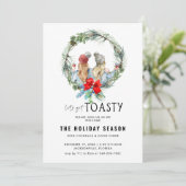 Lass uns Toasty holen | Einladung von Feiertagen (Stehend Vorderseite)