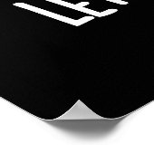 Lass uns trocken machen, es ist lustig backen Pun Poster (Ecke)