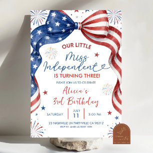 Lass uns unser All American Girl Geburtstagseinlad Einladung