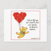 Lass uns unsere Herz-Kreislauf-Postkarte hochheben Postkarte (Vorderseite)