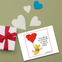 Lass uns unsere Herz-Kreislauf-Postkarte hochheben