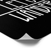 Lass uns Wandern Wanderteam Camping Matching Group Poster (Ecke)