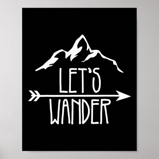 Lass uns Wandern Wanderteam Camping Matching Group Poster (Vorne)