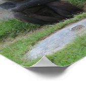 Lass uns warten und sehen poster (Ecke)