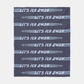 Lass uns wegfliegen fleecedecke (Vorderseite)