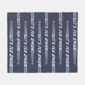 Lass uns wegfliegen fleecedecke (Vorderseite (Horizontal))