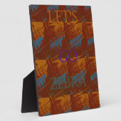 Lass uns Zebra Safari Art Print/Graphic gehen Fotoplatte (Seite)