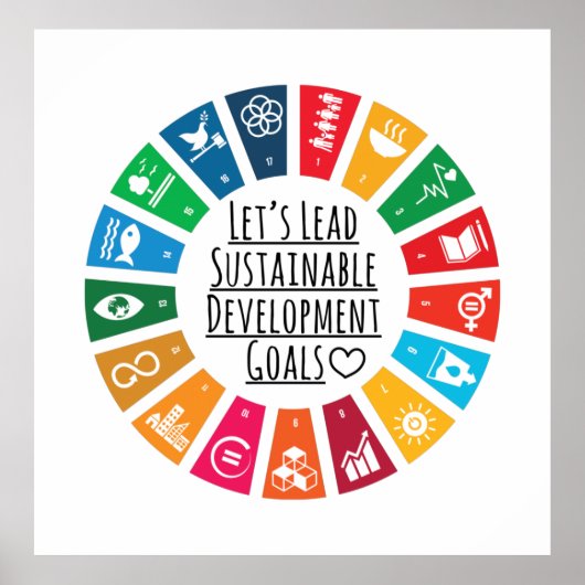 Lass uns zu Global Goals Poster (Vorne)