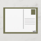 Lass uns zum Arbeitshund gehen Postkarte (Rückseite)