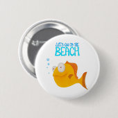 Lass uns zum Strand gehen! Button (Vorne & Hinten)