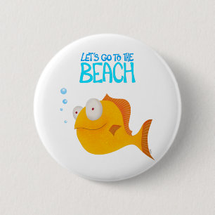Lass uns zum Strand gehen! Button