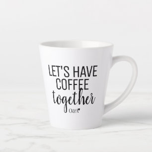 Lass uns zusammen Kaffee trinken   Paarmotiv Schwa Milchtasse