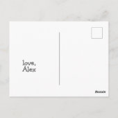 Lass uns zusammen schwimmen...! Niedliche Wale - V Postkarte (Rückseite)