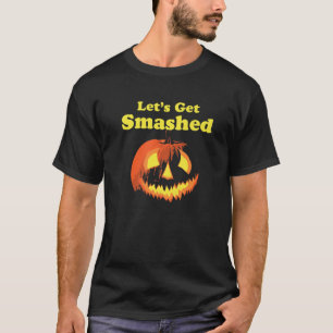 Lass uns zusammenstoßen! Funny Halloween Drink Pum T-Shirt