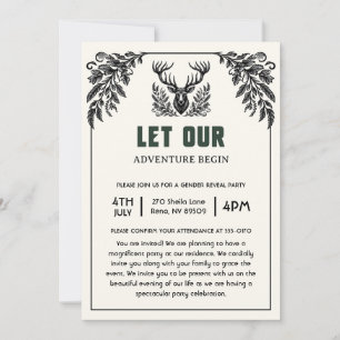 Lass unsere Adventure Begin Baby-Dusche Einladung