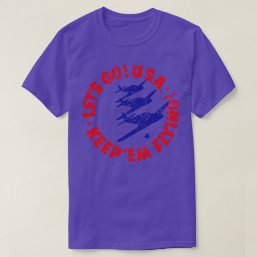 Lass USA keepem fliegen T-Shirt (Design vorne)