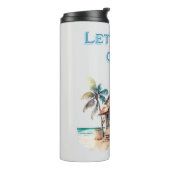 Lass verloren tropische Inselreisen Thermosbecher (Nach links gedreht)