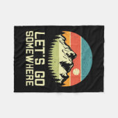 Lass wandern irgendwo hin fleecedecke (Vorderseite (Horizontal))