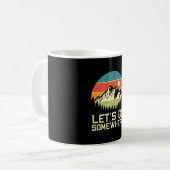 Lass wandern irgendwo hin kaffeetasse (Vorderseite Links)