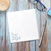 "Lass, was du heute tust, genug" Notizblock