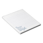 "Lass, was du heute tust, genug" Notizblock (angewinkelt)