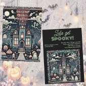 Lass wird Spooky Spuk House Ghost & Ghoul Party Einladung