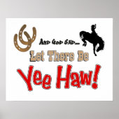 Lass YeeHaw Poster Print (Vorne)