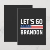 lass zu Brandon chant joe biden, lustige lass gehe Dankeskarte (Vorne/Hinten)
