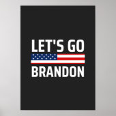 lass zu Brandon chant joe biden, lustige lass gehe Poster (Vorne)