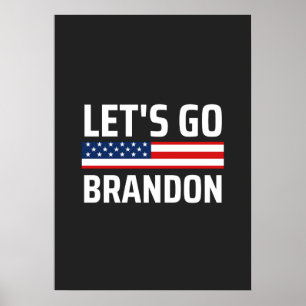 lass zu Brandon chant joe biden, lustige lass gehe Poster