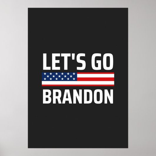 lass zu Brandon chant joe biden, lustige lass gehe Poster (Vorne)
