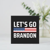 lass zu Brandon chant joe biden, lustige lass gehe Save The Date (Stehend Vorderseite)