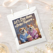 Lass-Zuhause und bestellen Pupcorn-Kartoonhunde Bl Geschenktütchen (Ausgeschnitten)