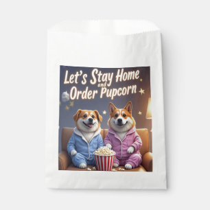 Lass-Zuhause und bestellen Pupcorn-Kartoonhunde Bl Geschenktütchen