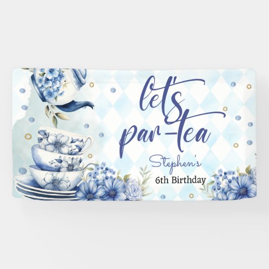 Lass'a par-tea Geburtstag für Kinder Banner (Horizontal)