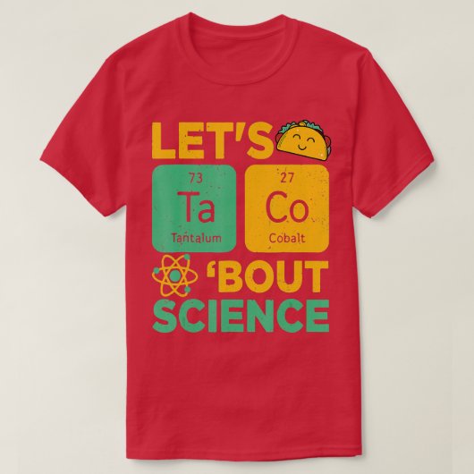 Lasse acos Bout Science Cinco De Mayo Funny Lehrer T-Shirt (Design vorne)