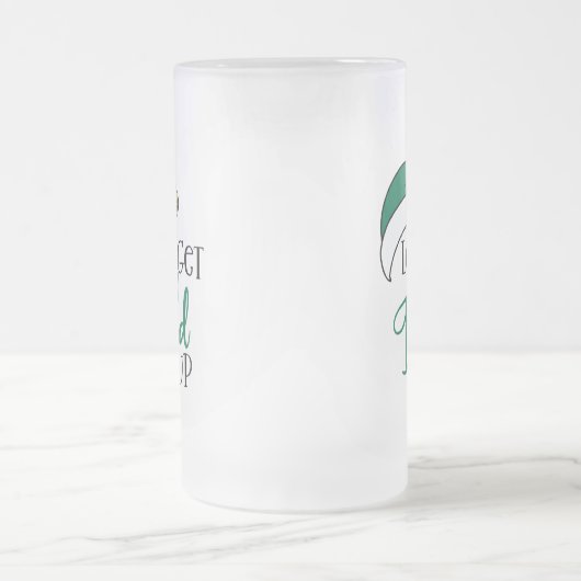 Lasse auf | Weihnachts Alkohol trinken Pun Mattglas Bierglas (Mittel)