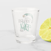 Lasse auf | Weihnachts Alkohol trinken Pun Schnapsglas (Rückseite)