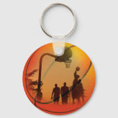 Lasse Basketball spielen Schlüsselanhänger (Vorderseite)