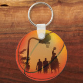 Lasse Basketball spielen Schlüsselanhänger (Vorderseite)