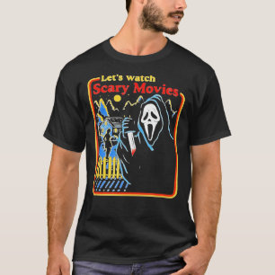 Lasse Beängstigende Filme ansehen Scream Horror C T-Shirt