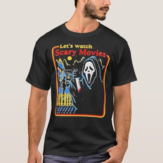 Lasse Beängstigende Filme ansehen Scream Horror Cl T-Shirt (Vorderseite)
