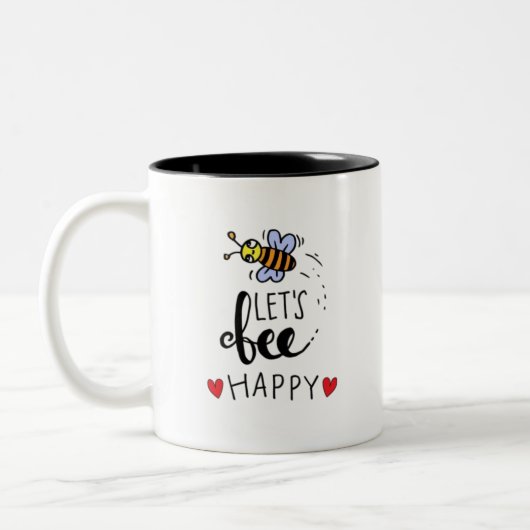 Lasse Bee Happy Zweifarbige Tasse (Links)