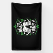 Lasse bereit, den Funny St Patrick's Day zu stoppe Banner (Vertikal)