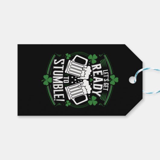 Lasse bereit, den Funny St Patrick's Day zu stoppe Geschenkanhänger (Vorderseite (Horizontal))