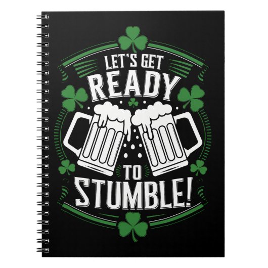 Lasse bereit, den Funny St Patrick's Day zu stoppe Notizblock (Vorderseite)