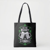 Lasse bereit, den Funny St Patrick's Day zu stoppe Tasche (Vorderseite)