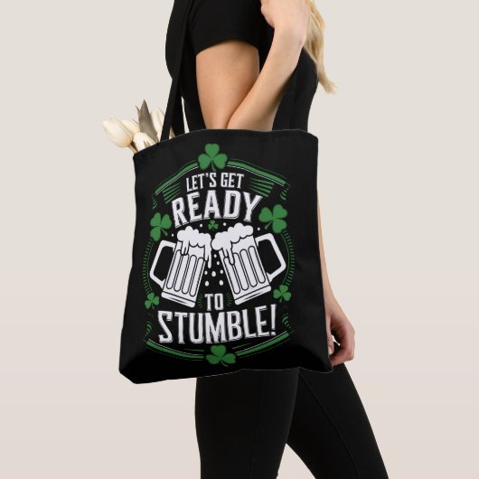 Lasse bereit, den Funny St Patrick's Day zu stoppe Tasche (Von Nahem)