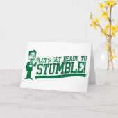 Lasse bereit zu stolpern! St Patricks Karte (Gelbe Blume)