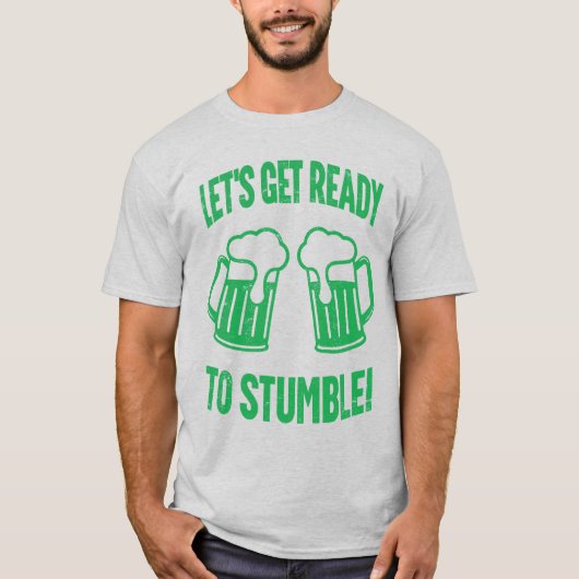 Lasse bereit zum Stumble Funny St Patrick's Day T-Shirt (Vorderseite)